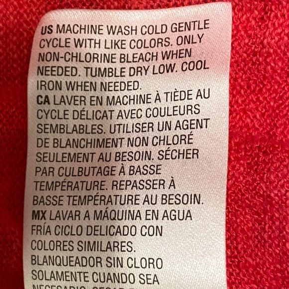 ALFANI OPEN FRONT LINEN BLEND CARDIGAN FLAMENCO PINK NWT S M - Picture 9 of 12